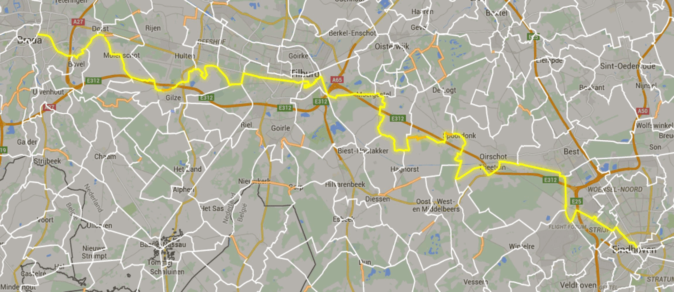 Fietskaart 02 - Noord Brabant - Tussen Breda & Eindhoven (9789058812957) Buijten & Schipperheijn