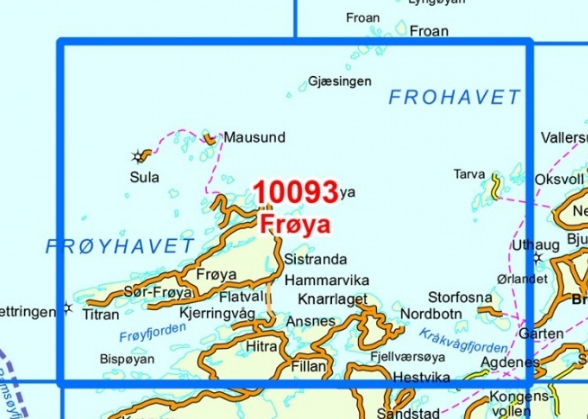 TOPO Wandelkaart 10093 - Frøya- Sogn og Fjordane - Nordeca AS