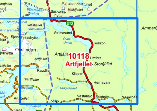 TOPO Wandelkaart 10118 - Artfjellet - Nordeca AS