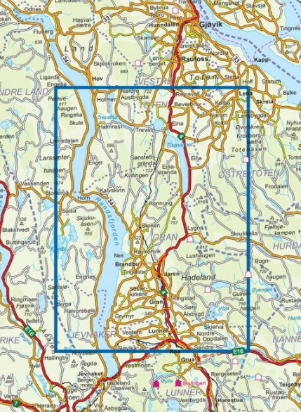 TOPO Wandelkaart 2600 - Lygna- Vest-Agder - Nordeca AS