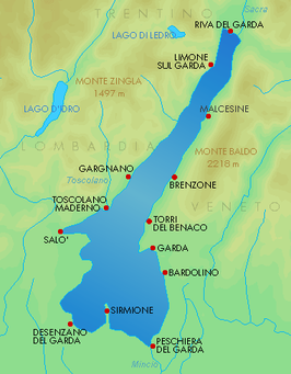 TOPO Wandelkaart 697 - Gardasee & Umgebung Italië - Kompass