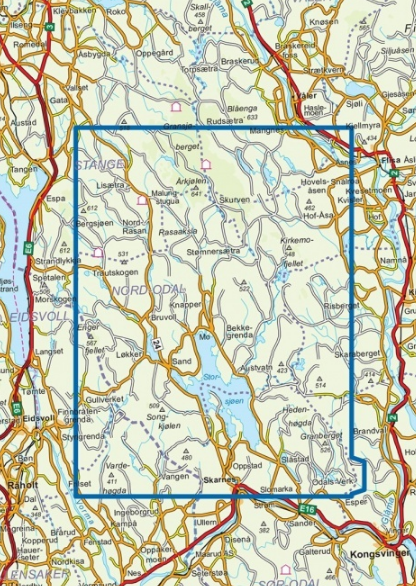 TOPO Wandelkaart 2694 - Odalen Nord- Hedmark - Nordeca AS
