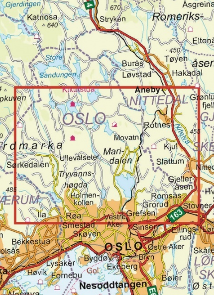 TOPO Wandelkaart 2826 - Oslo- Nordmark sør - Nordeca AS