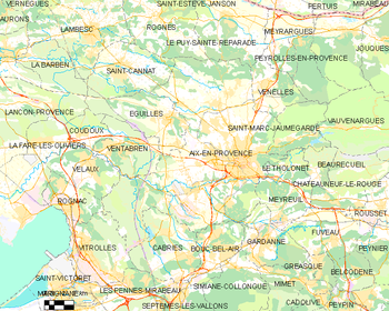 TOPO Wandelkaart 3143ET - Aix-en-Provence & Vitrolles - IGN