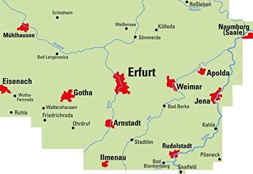 Fietskaart Erfurt und Umgebung (9783870738396) ADFC