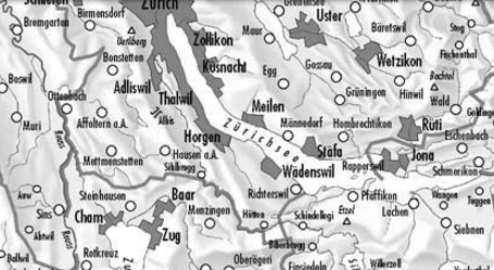 TOPO Wandelkaart 5011 - Zürichsee & Zug- Zürich - Swisstopo