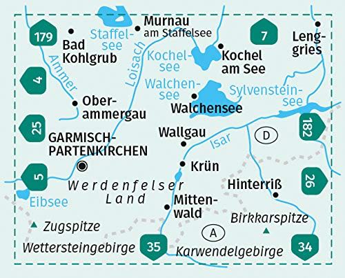 TOPO Wandelkaart 6 - Alpenwelt Karwendel - Kompass