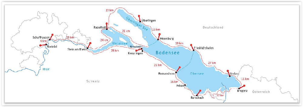 Fietskaart 7005 - Bodenseeradweg - Kompass