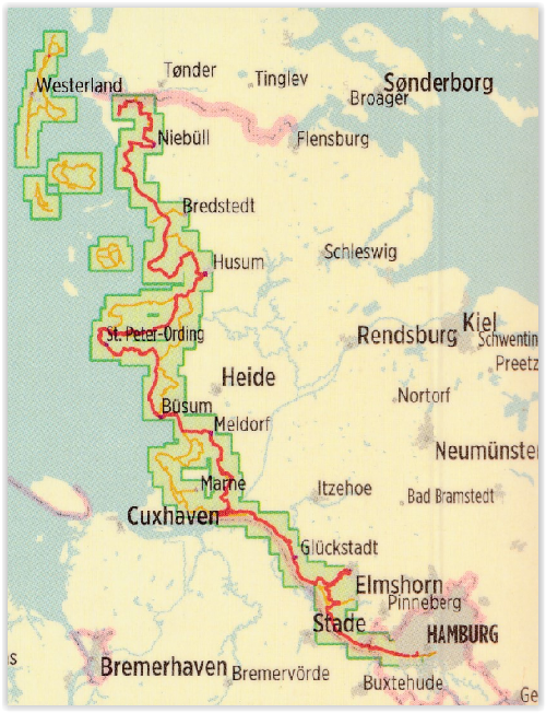 Fietsgids - Nordseeküsten Radweg 3 - Bikeline