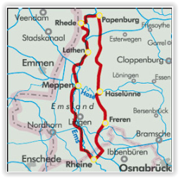 Fietsgids Emsland route - Bikeline