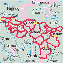 Fietskaart - Radkart Herrensitz-Route - Bikeline