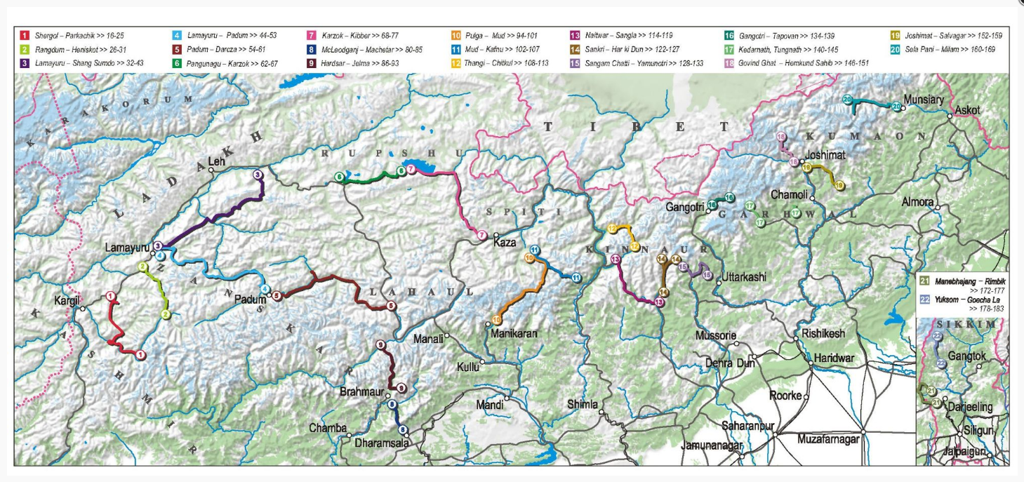 TOPO Wandelgids - Indian Himalaya trekking - TerraQuest 