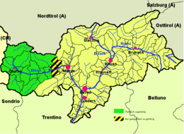Supertrail map 24 - Vinschgau Noord- Zuid-Tyrol Italië - Outkomm