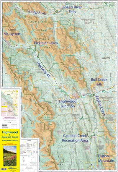 Wandelkaart - Highwood & Cataract Creek (9781895526714) Gemtrek