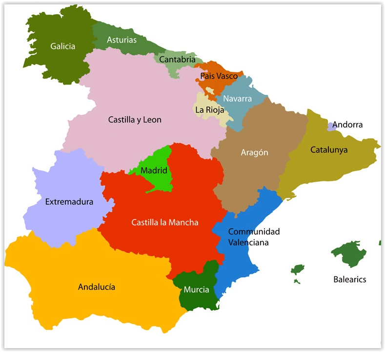 Fietskaarten: Spanje