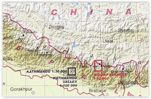 TOPO Wandelkaart - Mount Everest - Terraquest