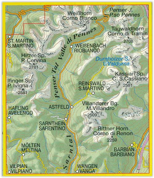 TOPO Wandelkaart 040 - Monti Sarentini- Sarntaler Alpen - Tabacco