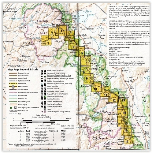 TOPO Wandelkaart 1001 - John Muir Trail - Nat Geo