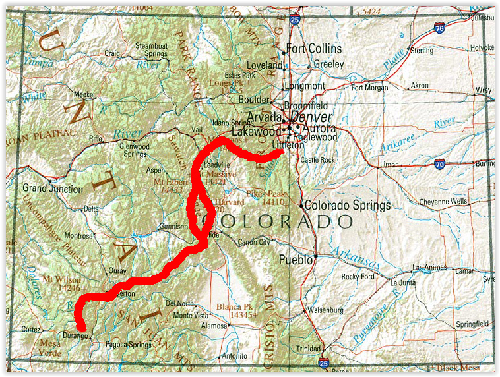 TOPO Wandelkaart 1203 - Colorado Trail & Collegiate Loop - Natgeo