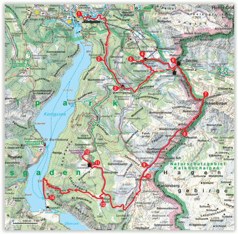 Wandelgids - Bayerische Alpen Weekend touren - Rother