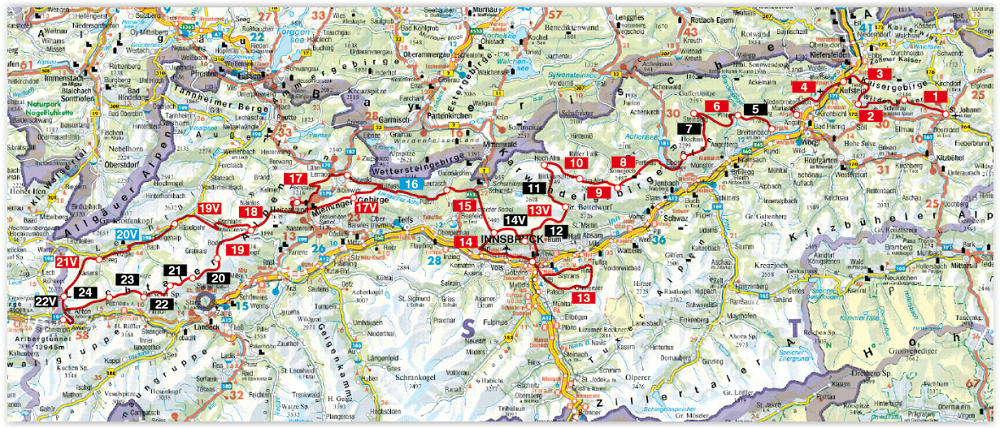 Wandelgids Adlerweg - vom Wilden Kaiser zum Arlberg - Rother
