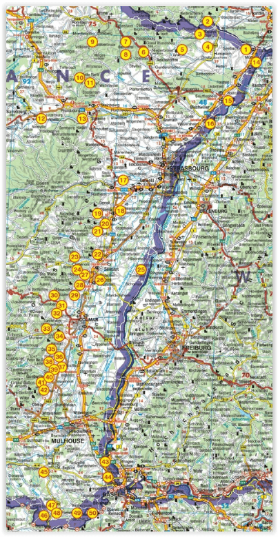 Wandelgids Elzas- Frankrijk - 50 routes - Rother 