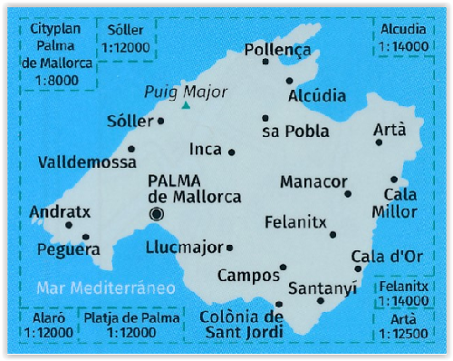TOPO Wandelkaart 230 - Mallorca - Kompass