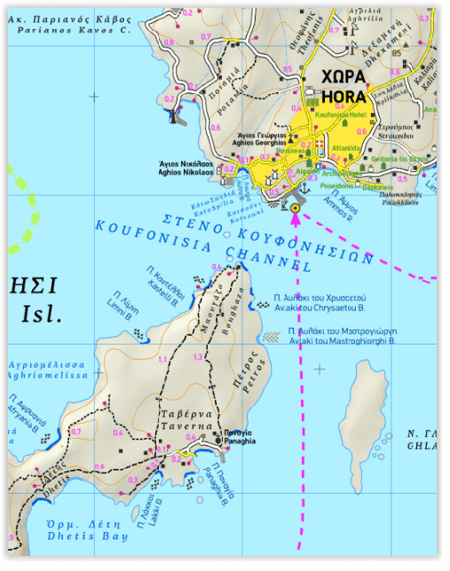 Wandelkaart 312 - Cyclades minora - Terrein Maps 