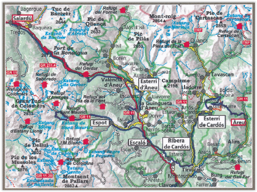 Wandelkaart - Ramat del Nord - Spaanse Pyreneeën - Ed.Alpina