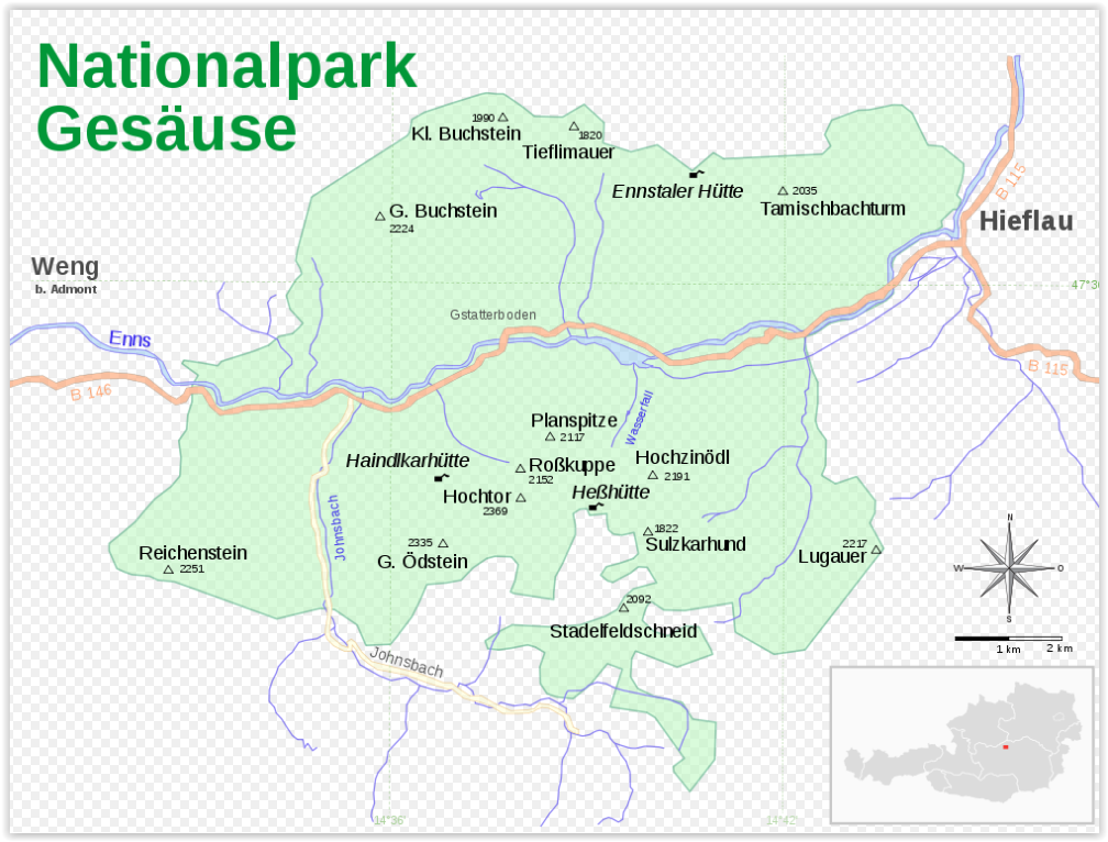 Wandelkaart 5062 - Gesäuse nationalpark - Freytag & Berndt