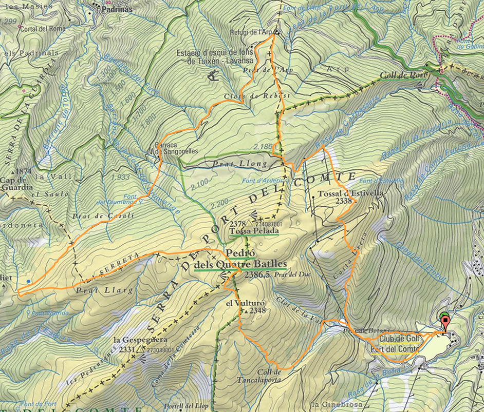 Wandelkaart - Dels Pirineus al Massis del Port - GR7 - Ed. Alpina