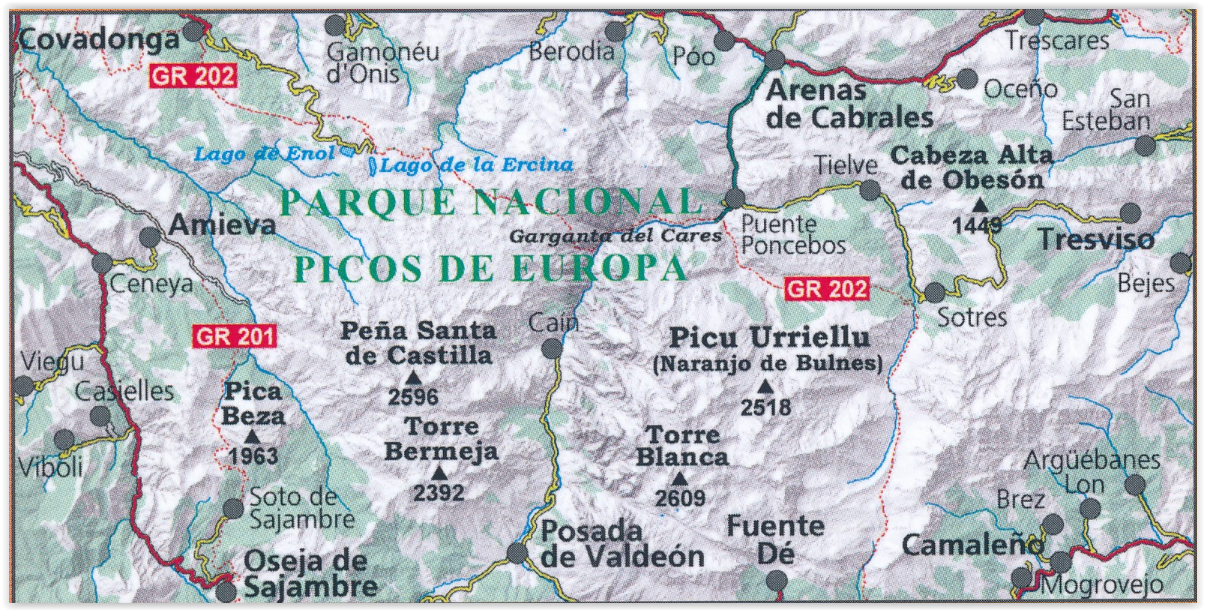 Wandelkaart NP Picos de Europa - in 2 delen - Ed. Alpina