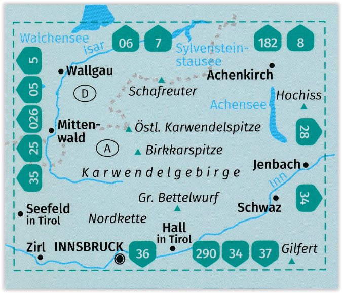 TOPO Wandelkaart 26 - Karwendelgebirge - Kompass