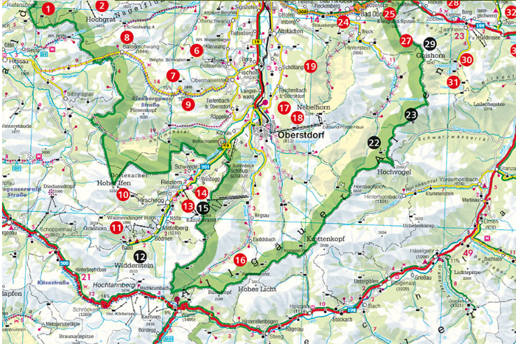 Wandelgids - Allgäu Panoramawege & Aussichtsberge - Rother
