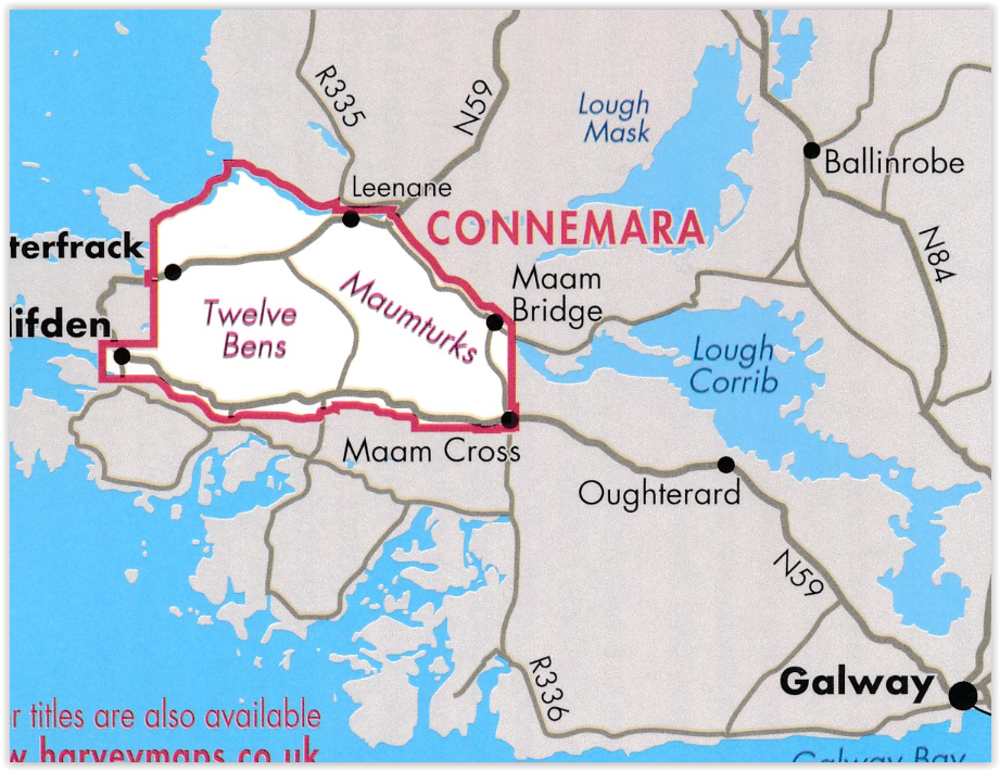 Wandelkaart XT30 - Connemara NP (9781851376216) Harvey SuperwalkerMaps