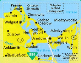 TOPO Wandelkaart 738 - Usedom Wollin - Kompass