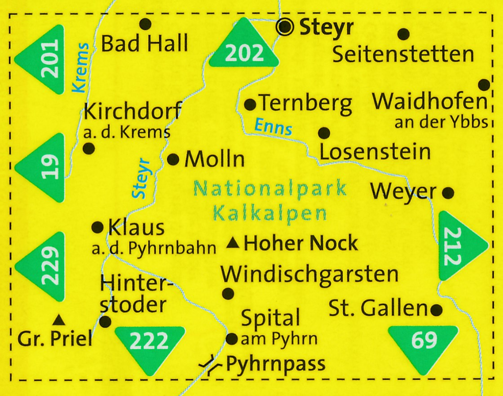 TOPO Wandelkaart 70 - Kalkalpen NP - Ennstal & Steyrtal - Kompass