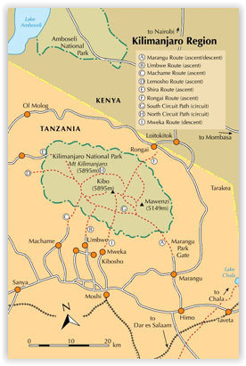 Wandelgids - Kilimanjaro trekking (9781852847586) Cicerone