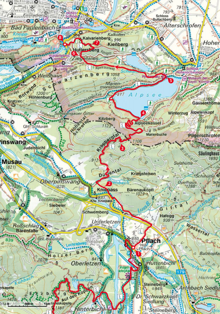 Wandelgids Lechweg mit Lechschleifen Ostenreich - Rother