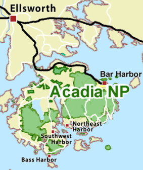 TOPO Wandelkaart 212 - Acadia National Park - Natgeo