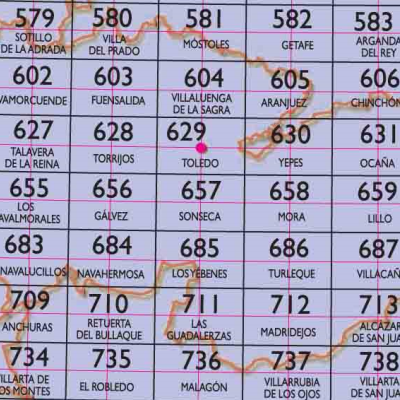 17 - CNIG - Topografische MTN25 - Badajoz, Toledo, Avila   (provincies) Spanje