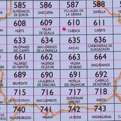 18 - CNIG - Topografische MTN25 - Cuenca, (provincies) Spanje