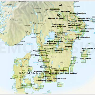 Calazo Wandelkaarten Terrängkartan Zweden 1.50.000