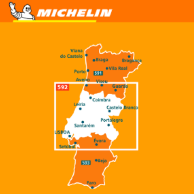 Michelin Wegenkaarten Portugal Regionaal - 591- 592 & 593 - 1:300.000