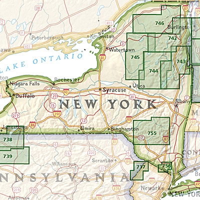 NAT GEO New York trail map