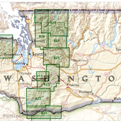 NAT GEO Washington trail maps