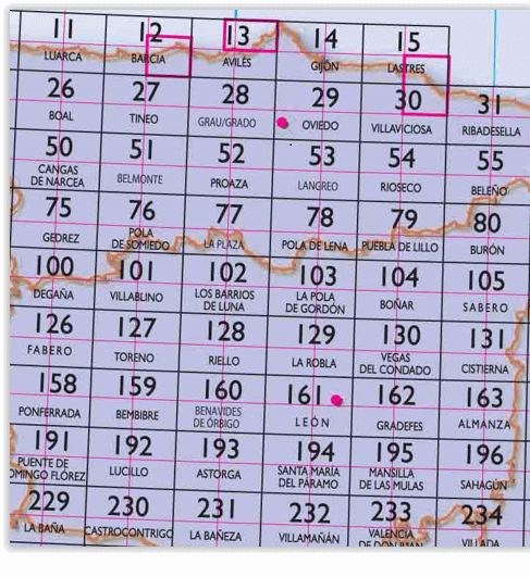 02 - CNIG - Topografische MTN25 - Asturias, Léon, Ciudad Real (provincies) Spanje