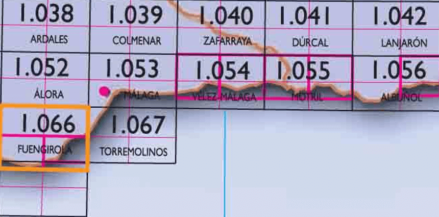 29 - CNIG - Topografische MTN25 - Malaga (provincies) Spanje