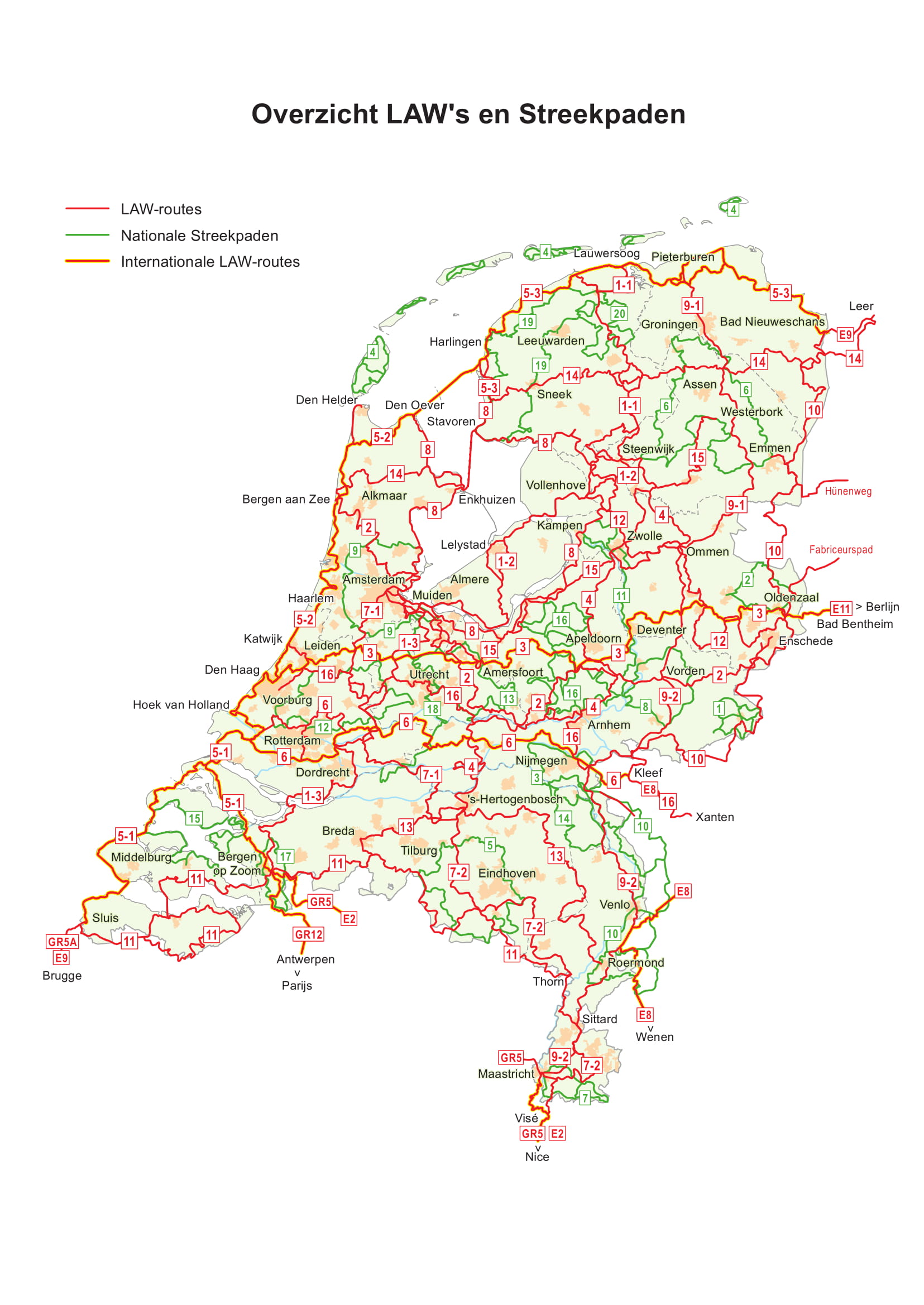 Buijten & Schippeheijn - Langeafstandswandelpaden Nederland