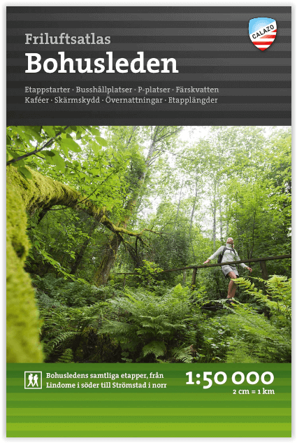 Calazo Wandelkaart/wandelgidsen Friluftatlas Zweden